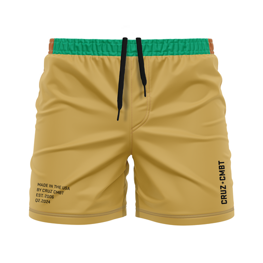 Base Collection men's FC shorts, camel multi