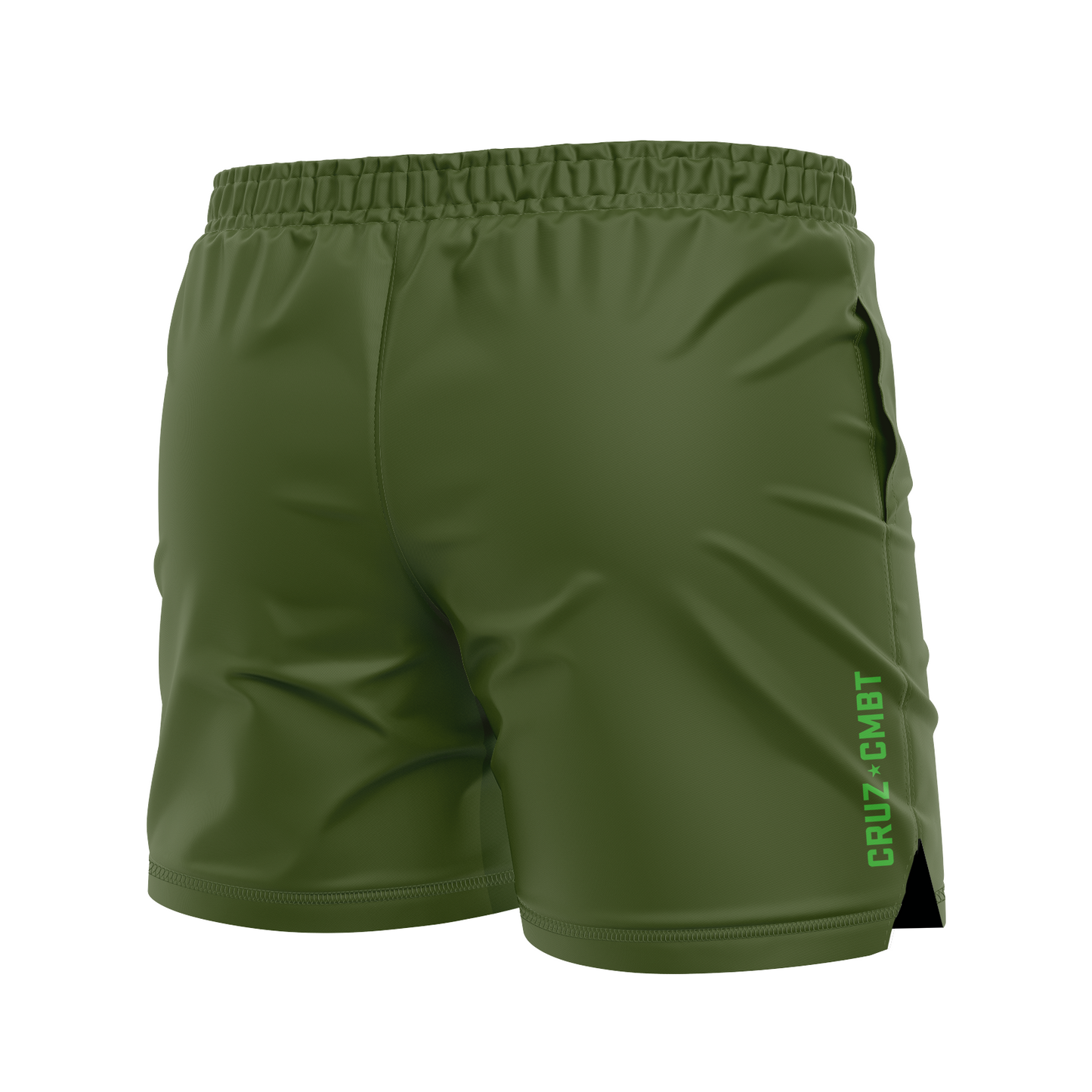 Base Collection men's FC shorts, o.d. and neon green