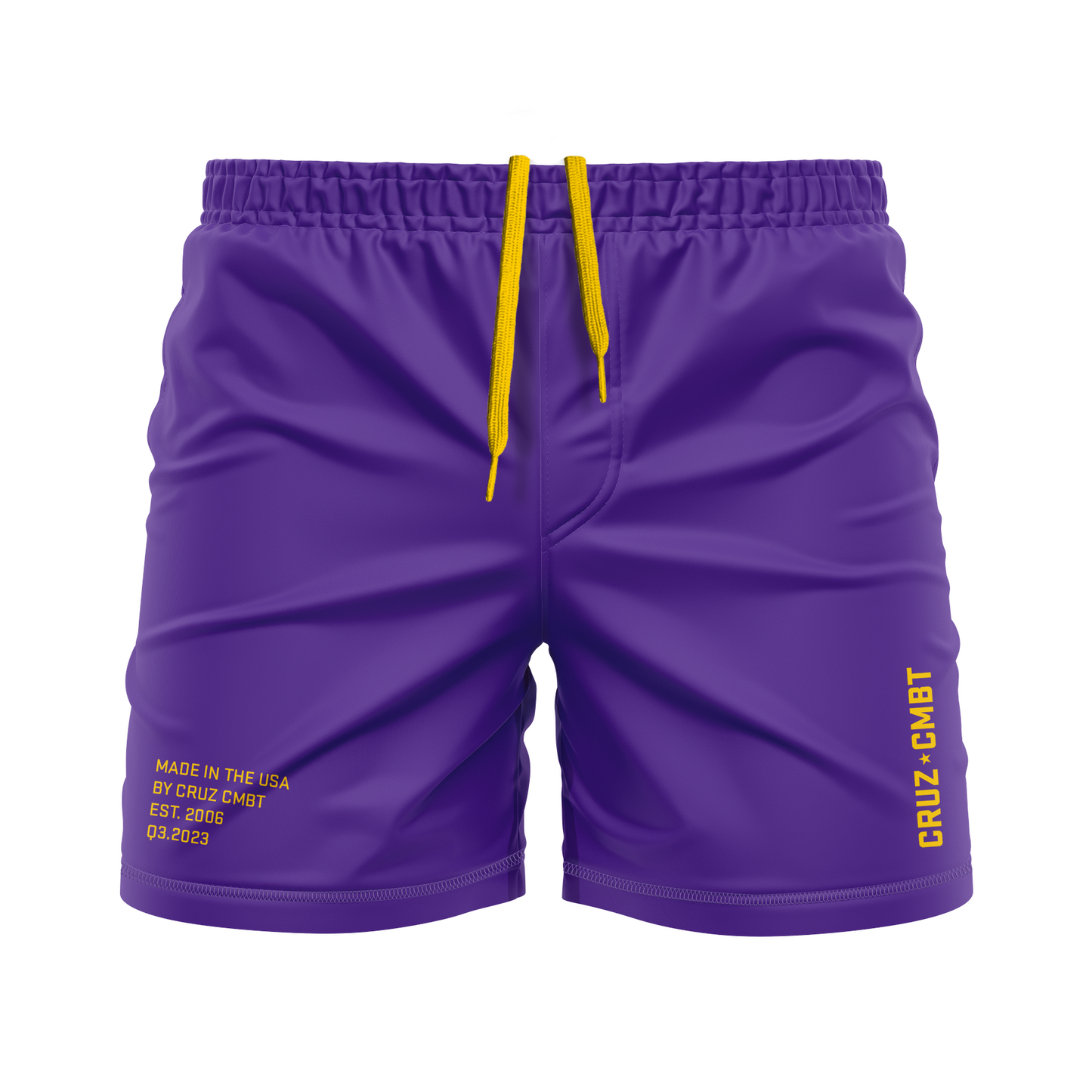 Base Collection men's FC shorts, purple and athl. gold