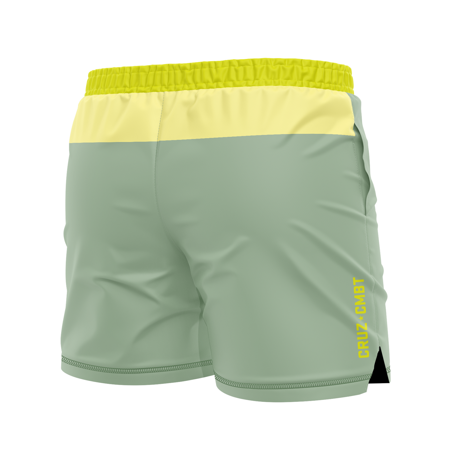 Base Collection men's FC shorts, sage/yellow/lime