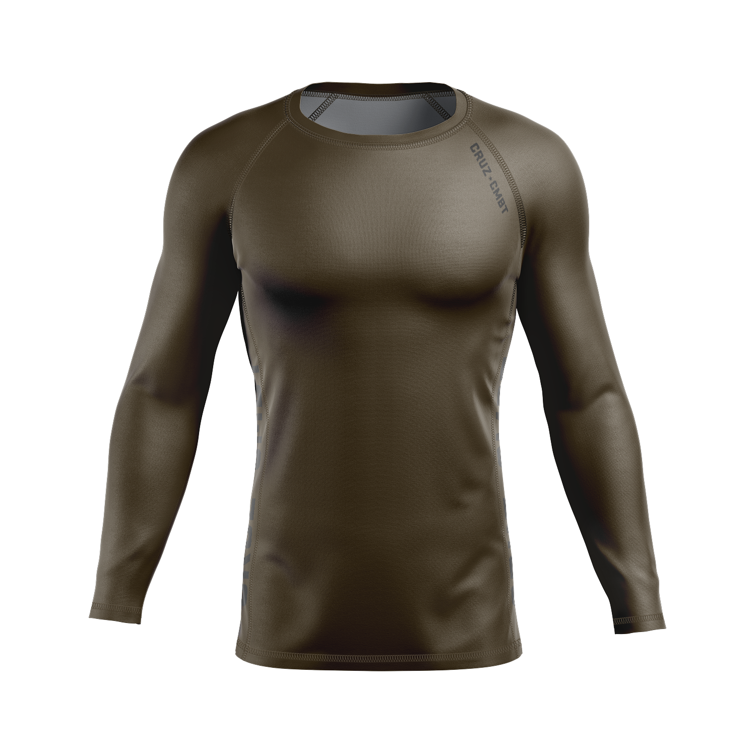 High Quality Men's No GI BJJ Rash Guard - MAS Grey | Combat Rash