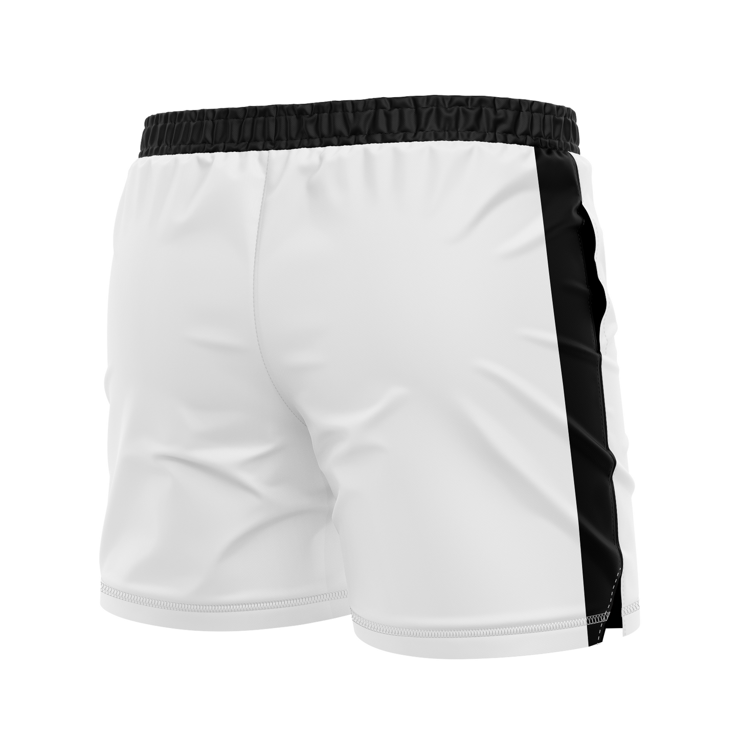 CCFC men's FC shorts Golciaga, white with black, orange, and green
