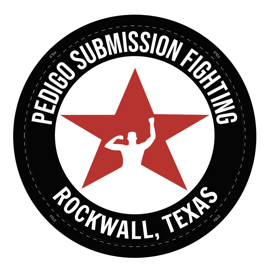 Apex Grappling bjj gi patch Pedigo Circle Rockwall, red white and black