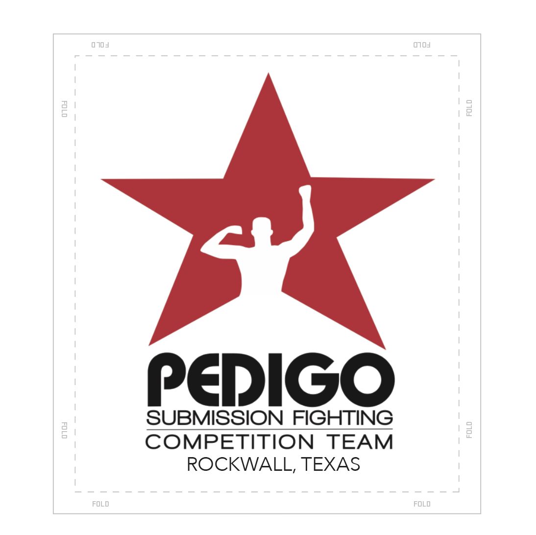 Apex Grappling bjj gi patch Pedigo Competition Star Rockwall, white