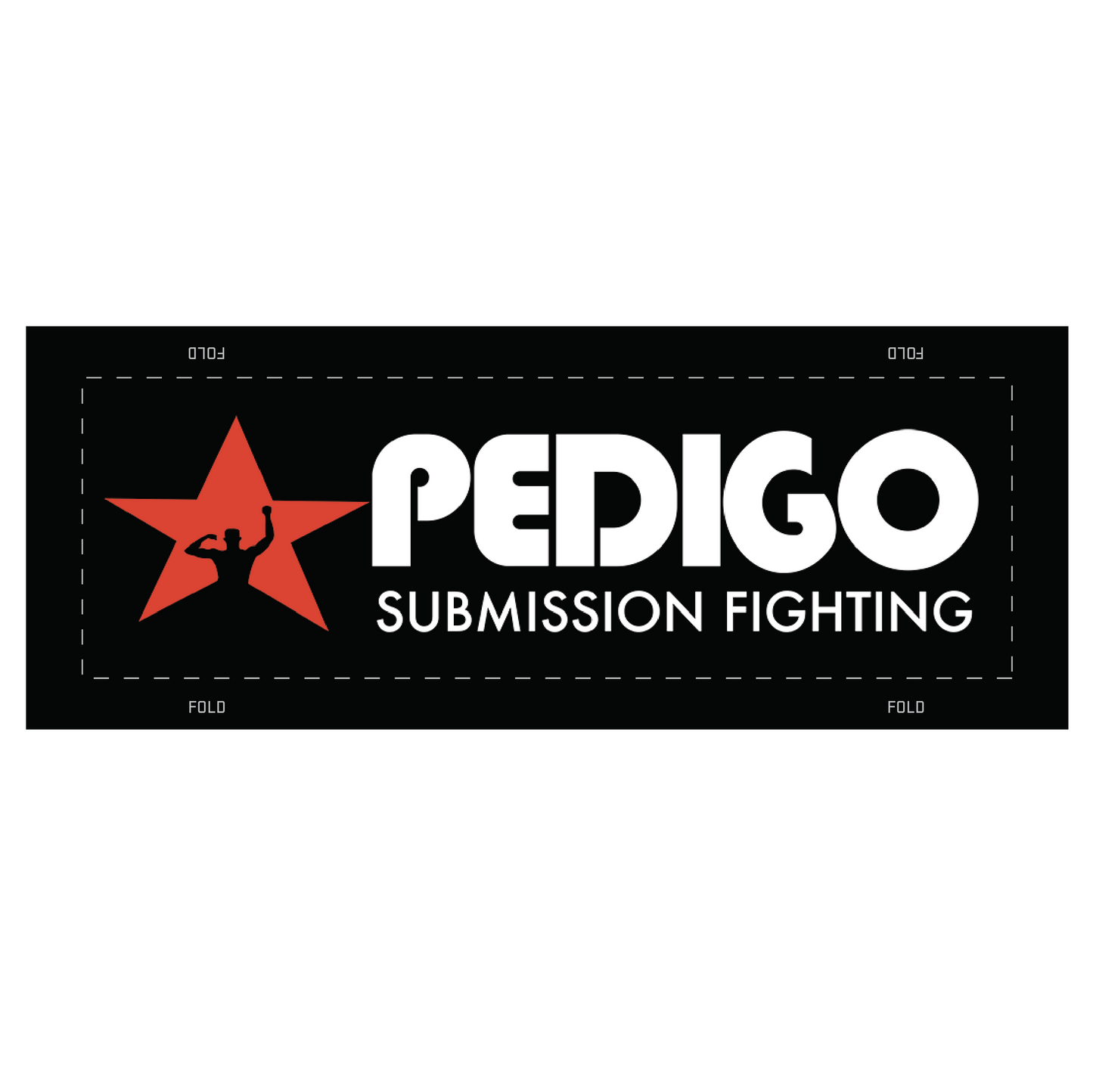 Apex Grappling bjj gi patch Pedigo Submission Fighting, black