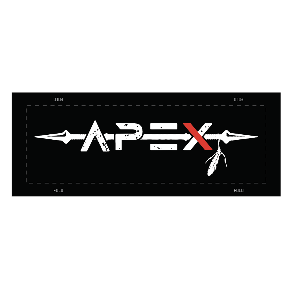 Apex Grappling bjj gi patch Spear, black