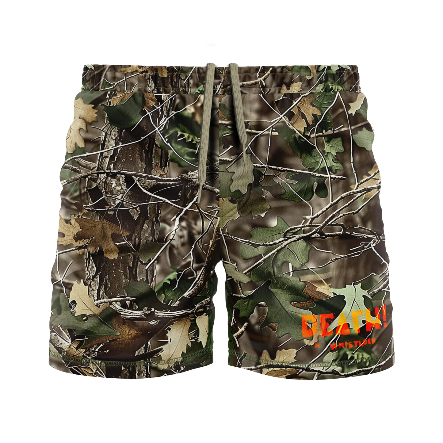 DxW: Griff men's FC shorts, green/orange