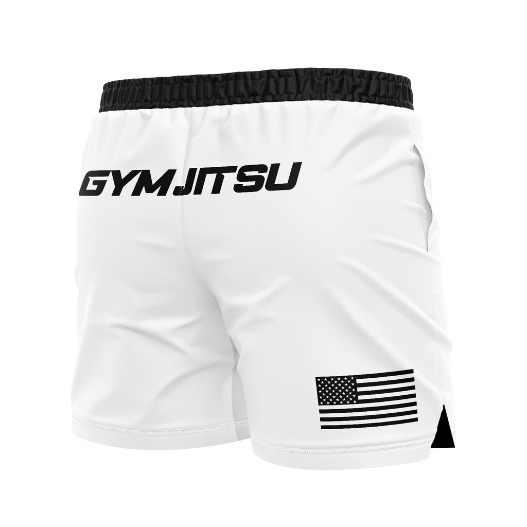 Gym Jitsu men's FC shorts Standard Issue, white