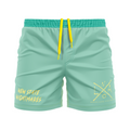 New State men's FC Shorts Pima, aqua/yellow