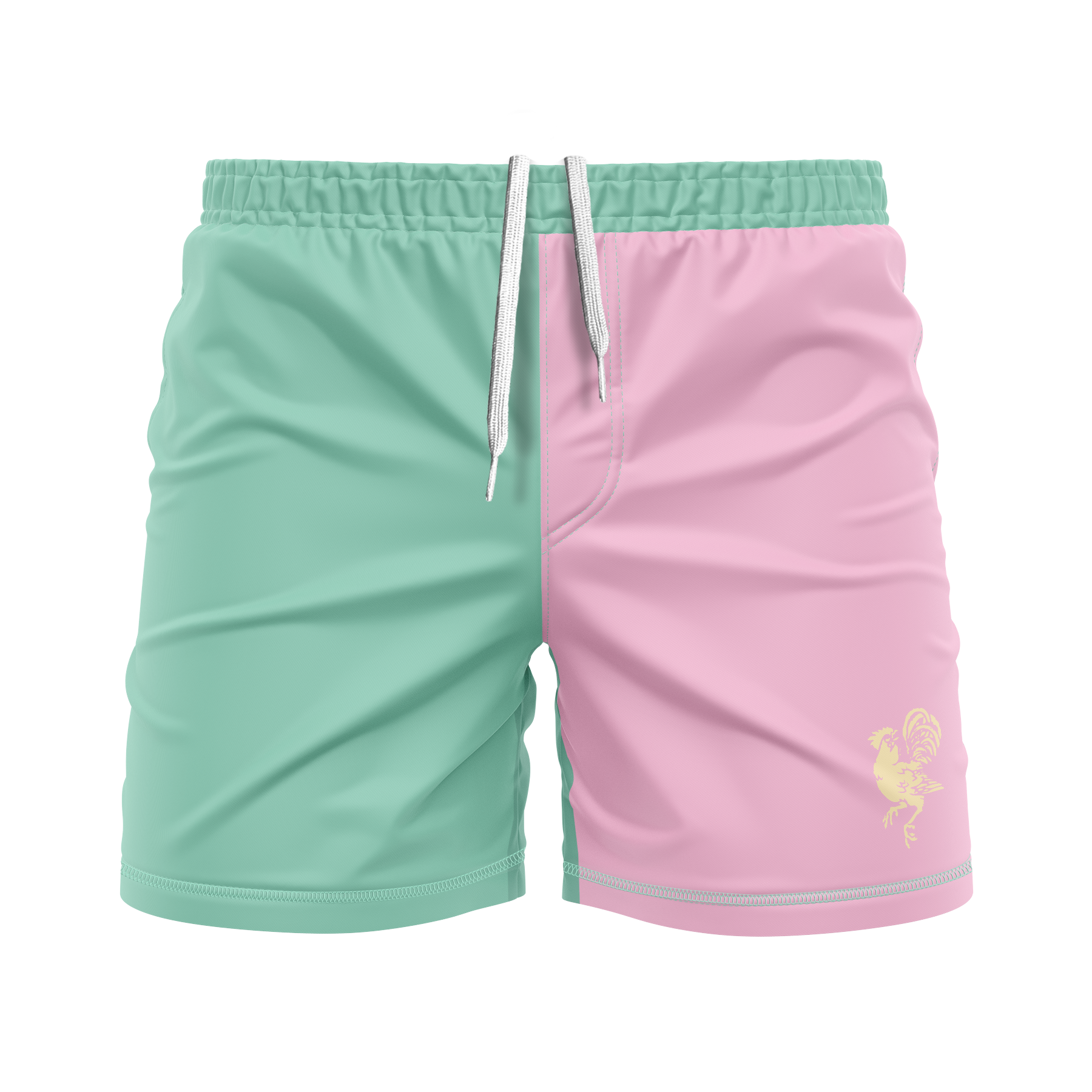 Twisted Rooster men's FC shorts Standard Issue, Carib. green multi
