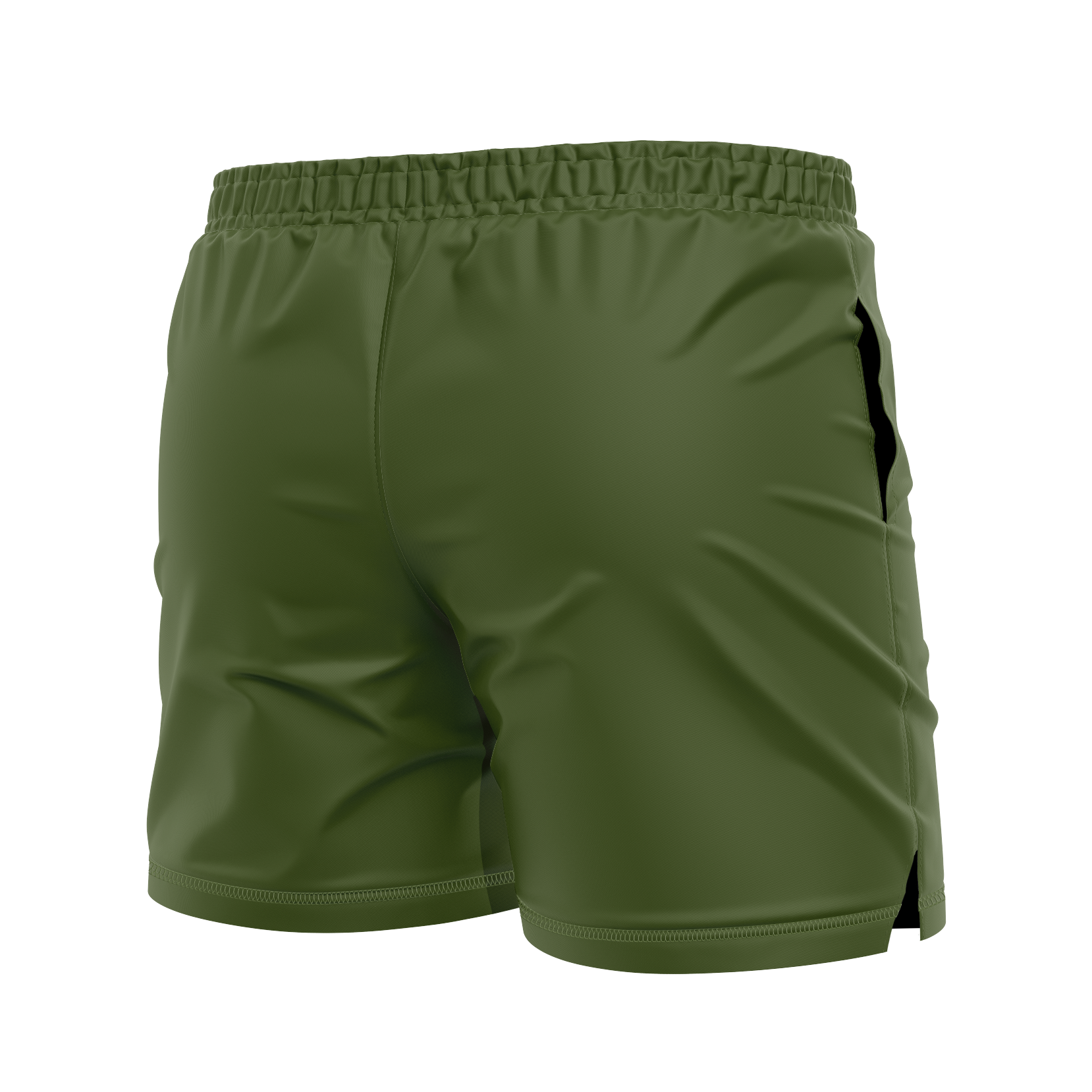 410 Academy men's FC shorts Crest, black on o.d. green