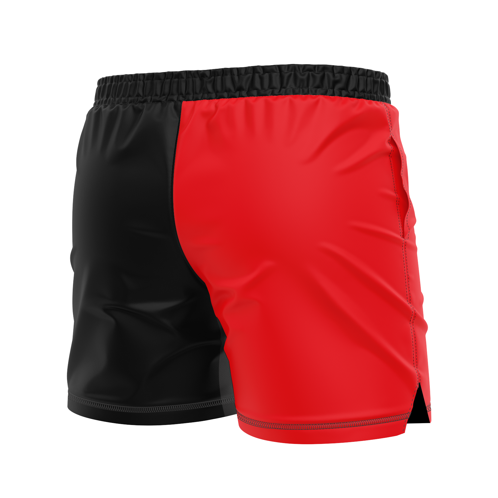 wholesale 7 Virtues men's FC shorts Standard Issue, black and red