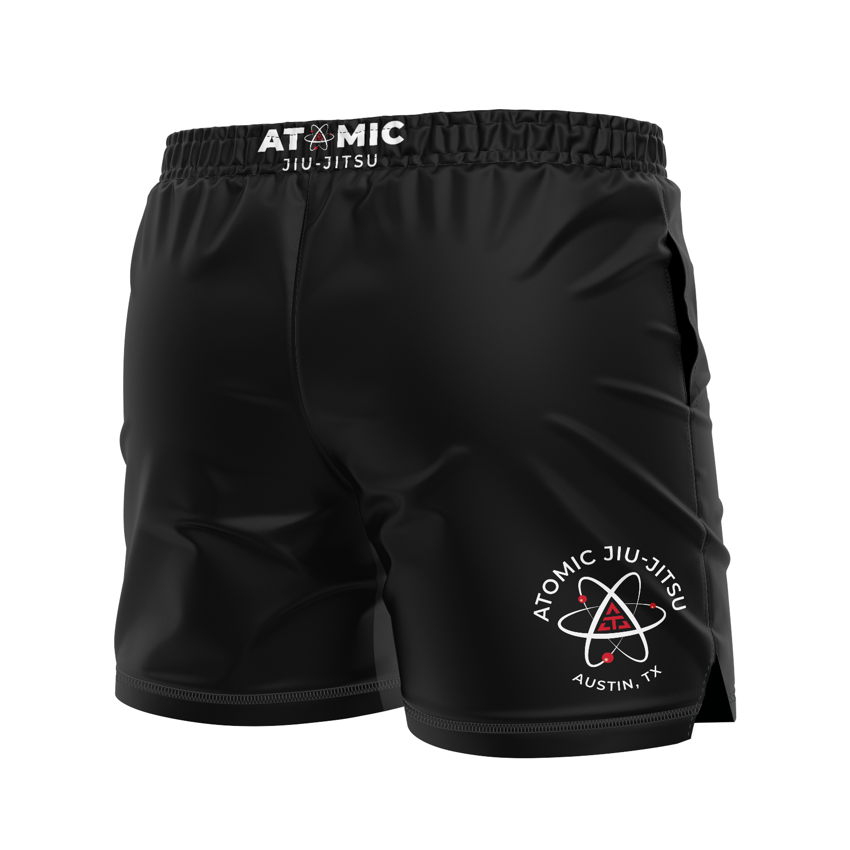 Atomic Jiu Jitsu FC shorts Standard Issue, black