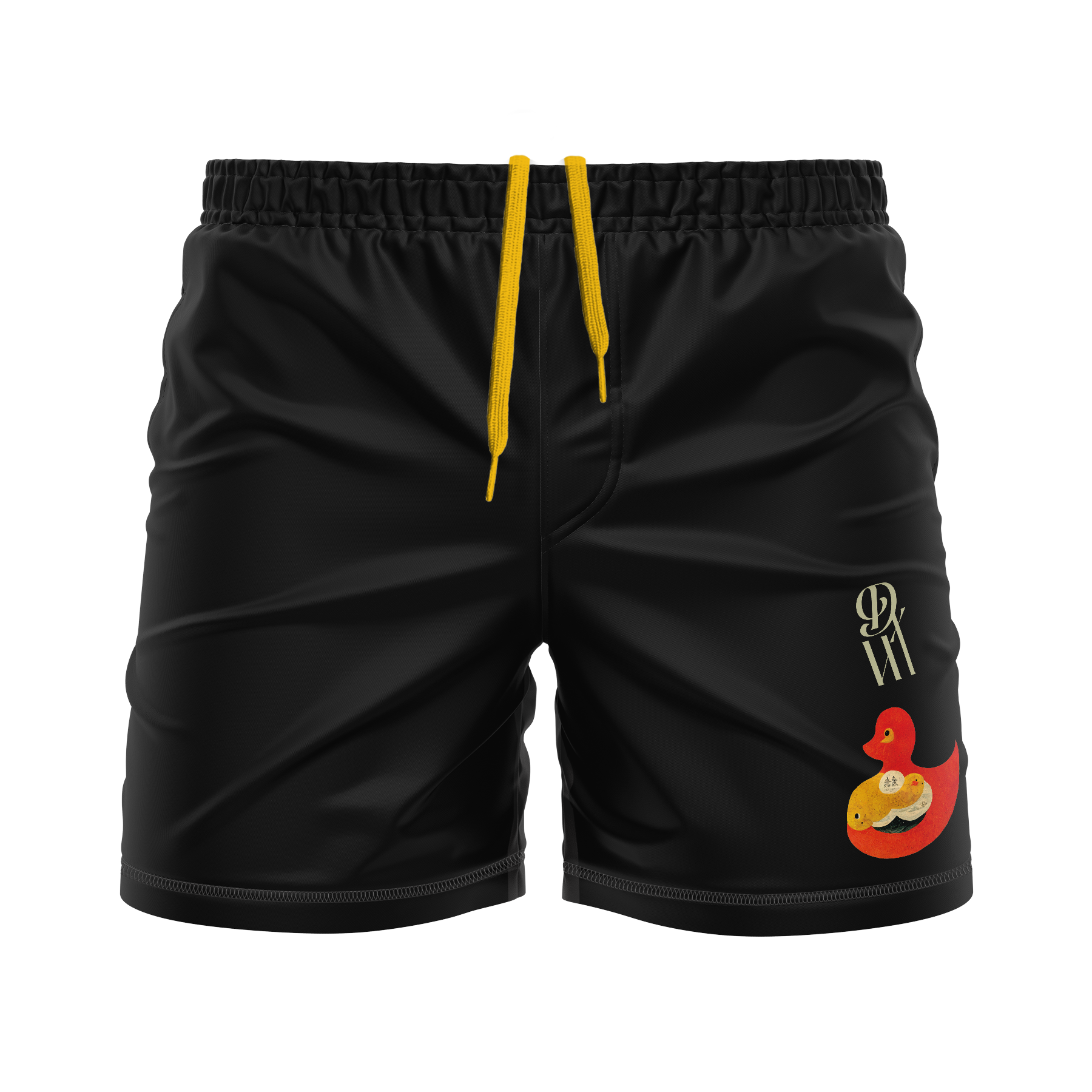 DxW: Duck Ramen men's FC shorts, black