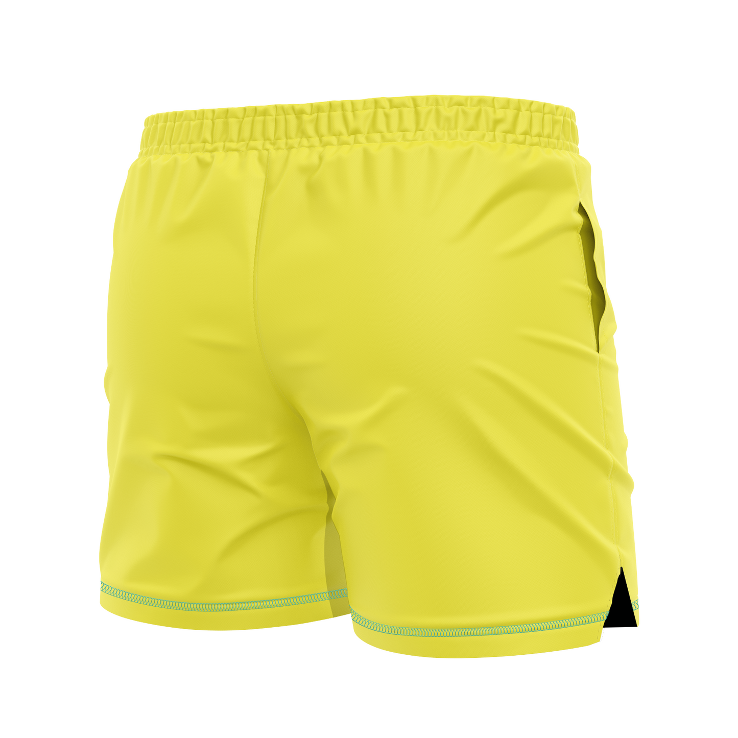 Death by Wristlock: Marfa Lights men's FC shorts, yellow