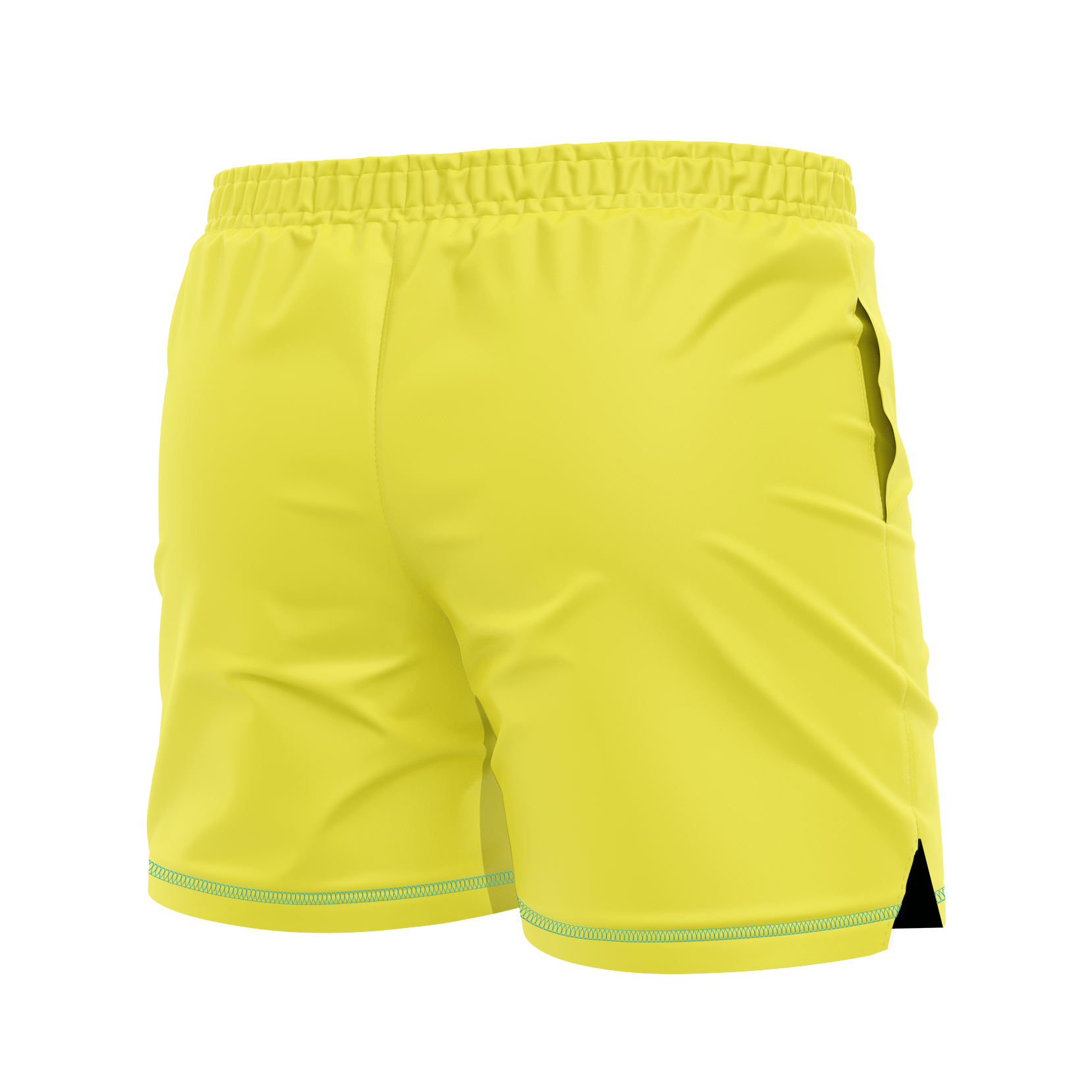 DxW: Marfa Lights men's FC shorts, yellow
