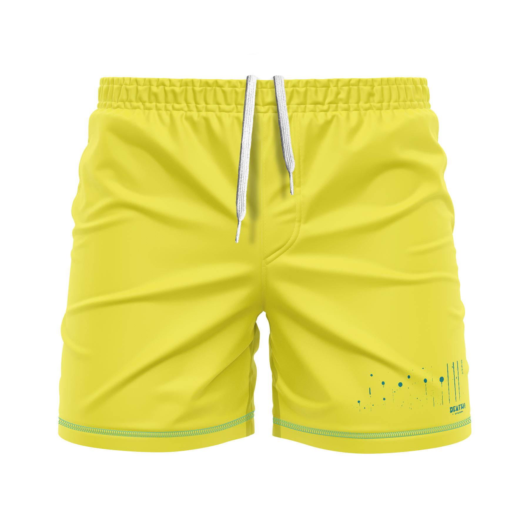 DxW: Marfa Lights men's FC shorts, yellow