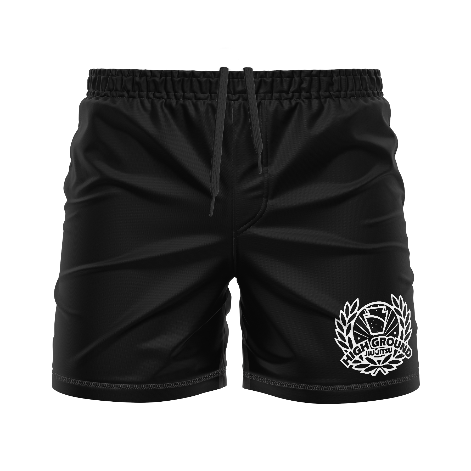 High Ground BJJ men's FC shorts Standard Issue, black