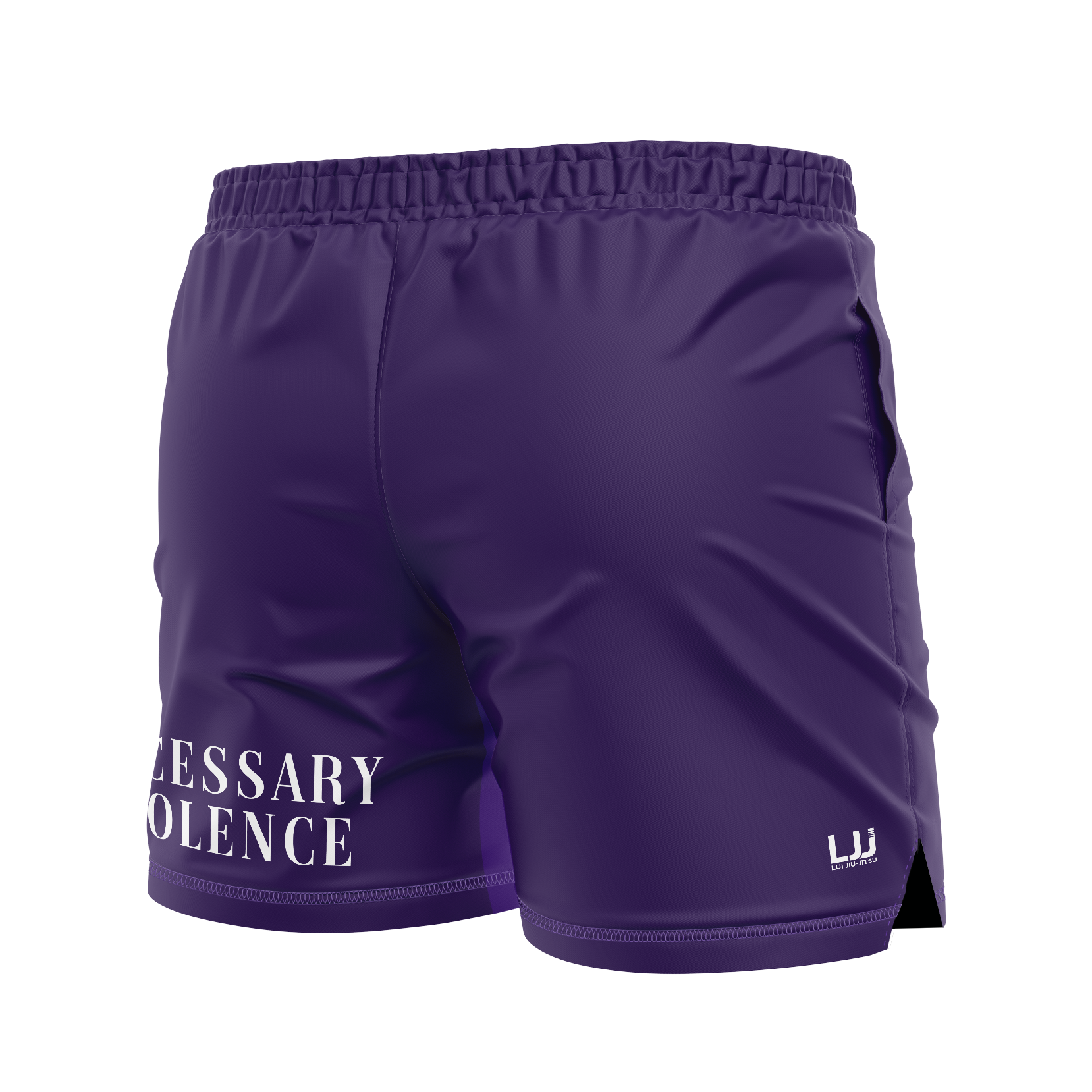Lui Jiu Jitsu men's FC shorts Necessary Violence, deep purple