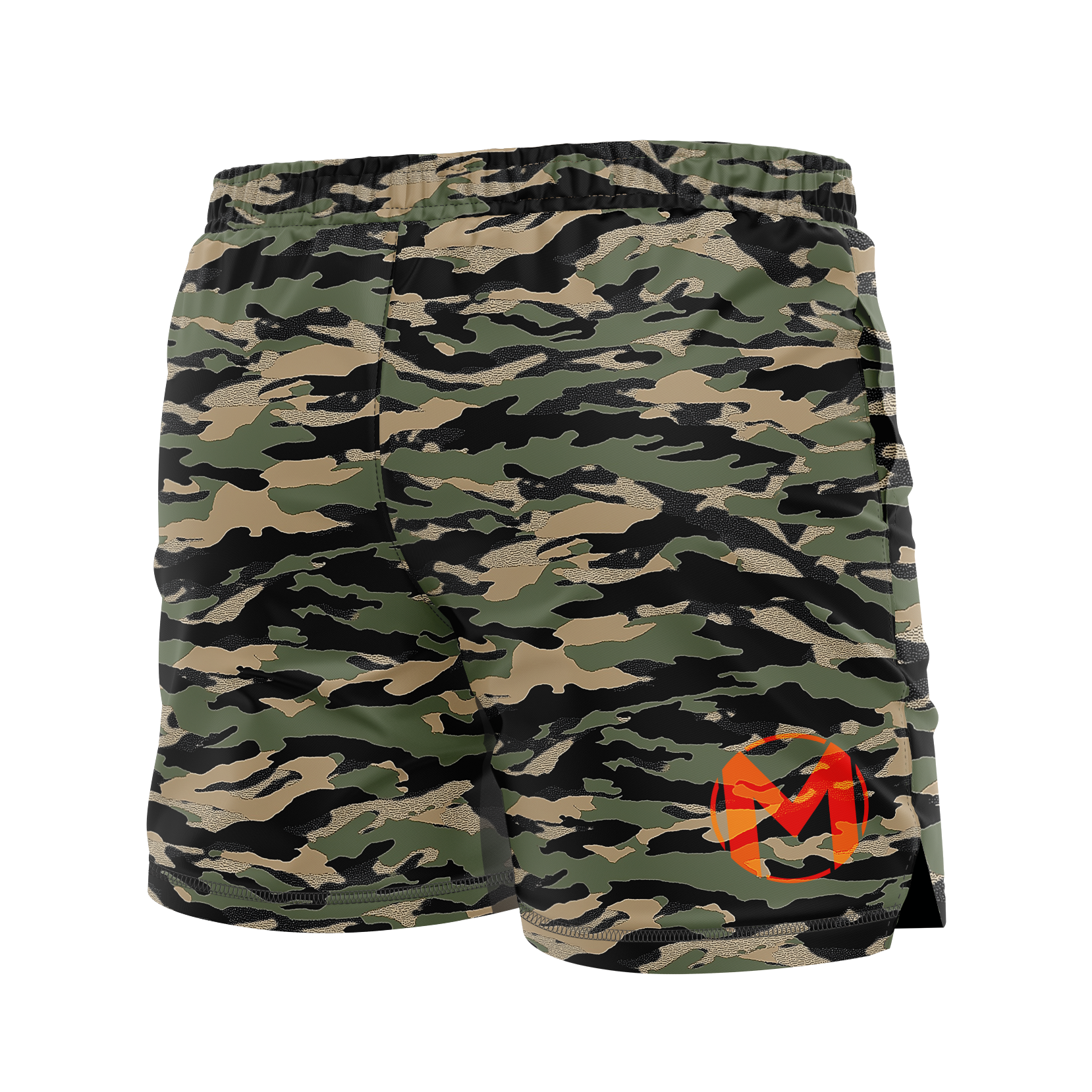 Magness Jiu Jitsu men's FC shorts El Tigre, black/tan/o.d.