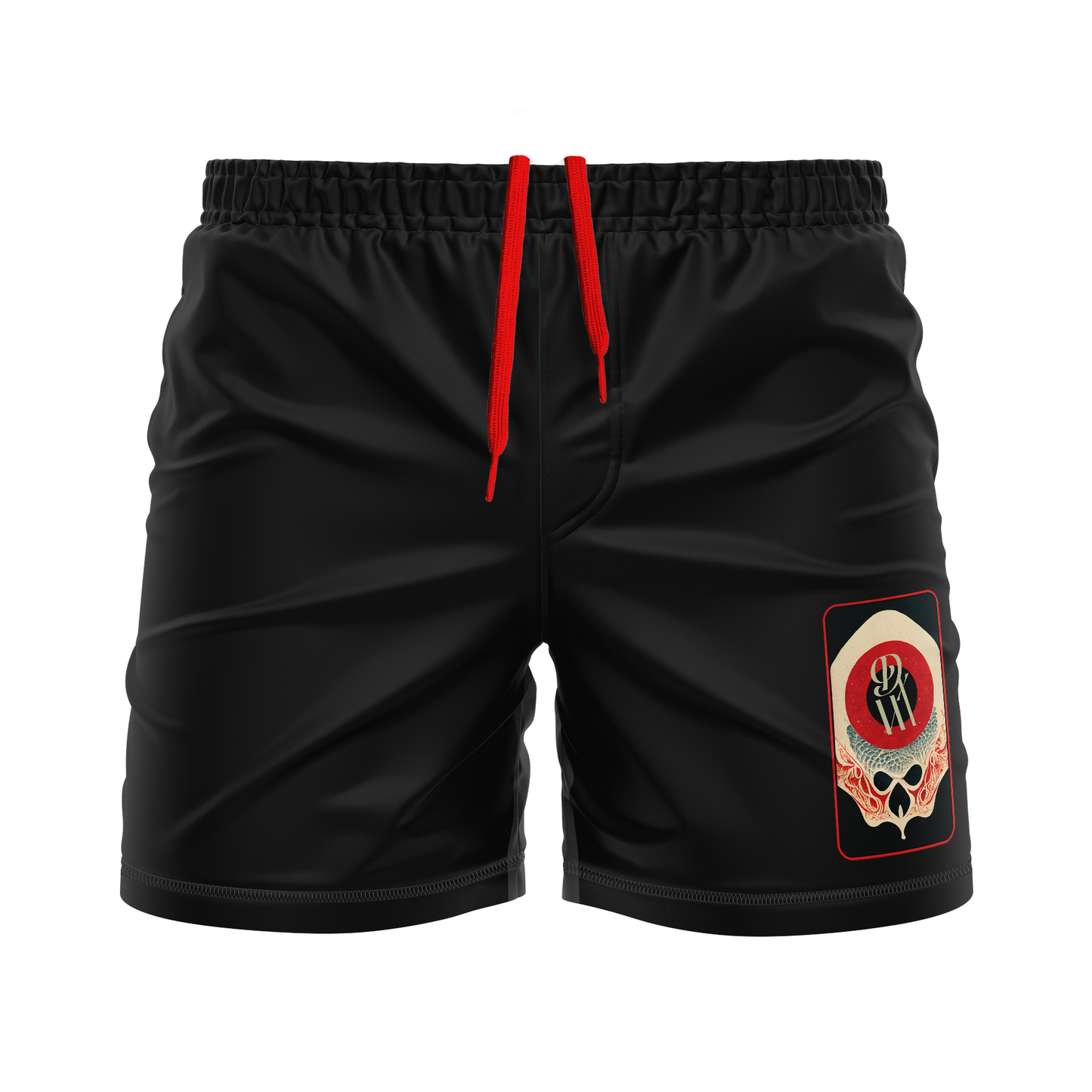 Death by Wristlock: Ouroboros men's FC shorts, black