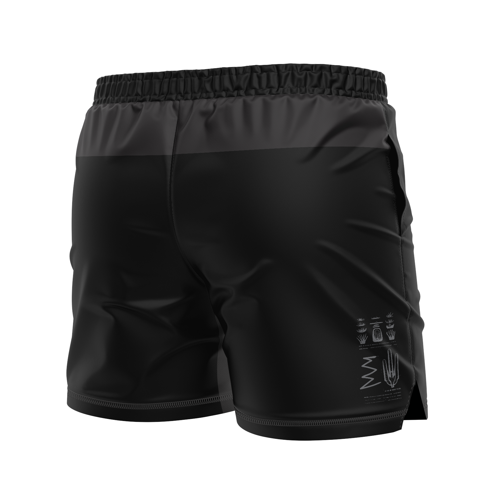 DxW: Pima Block men's FC shorts, black