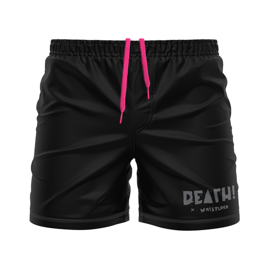 Death by Wristlock: Pima Block men's FC shorts, black