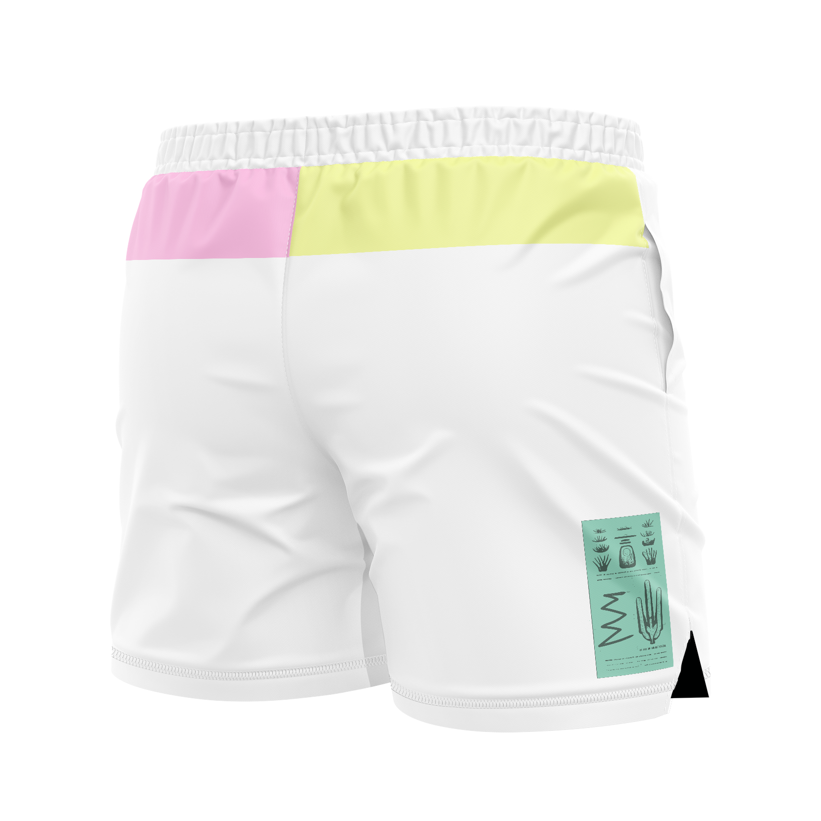 DxW: Pima Block men's FC shorts, white