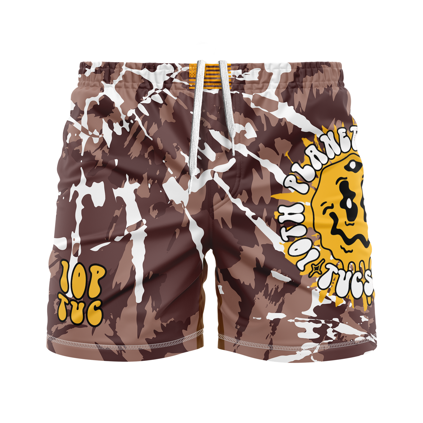 10P Tucson FC Shorts Drippy Hippie, brown