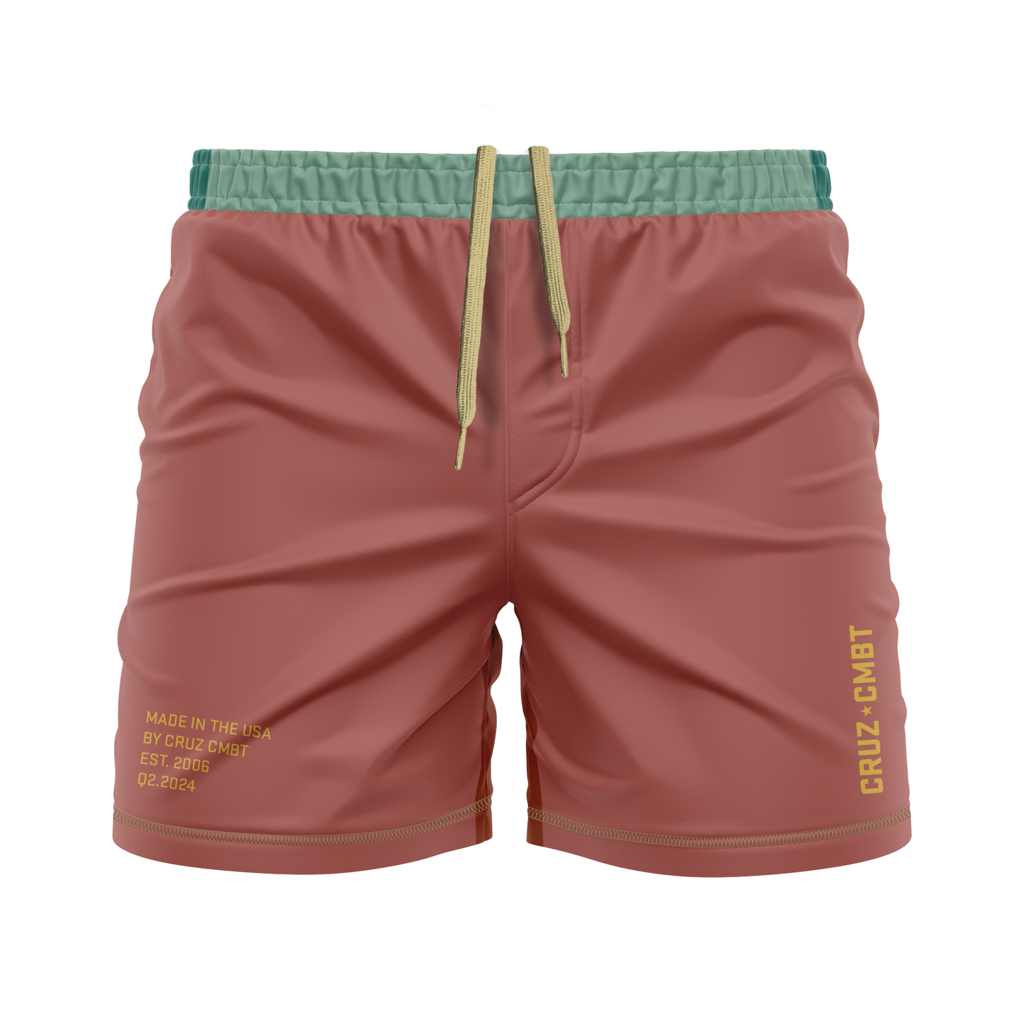 Base Collection men's FC shorts, rust multi