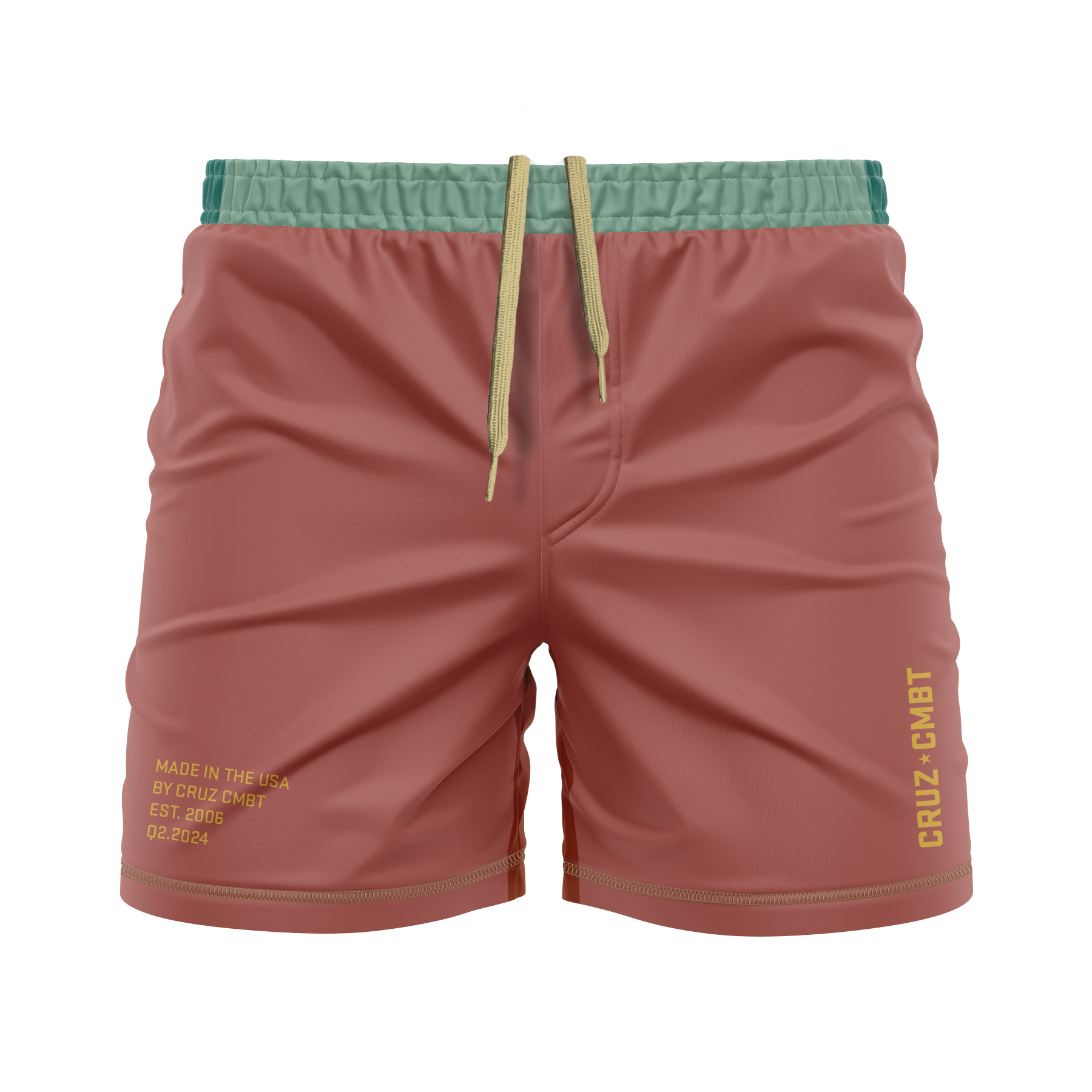 Base Collection men's FC shorts, rust multi