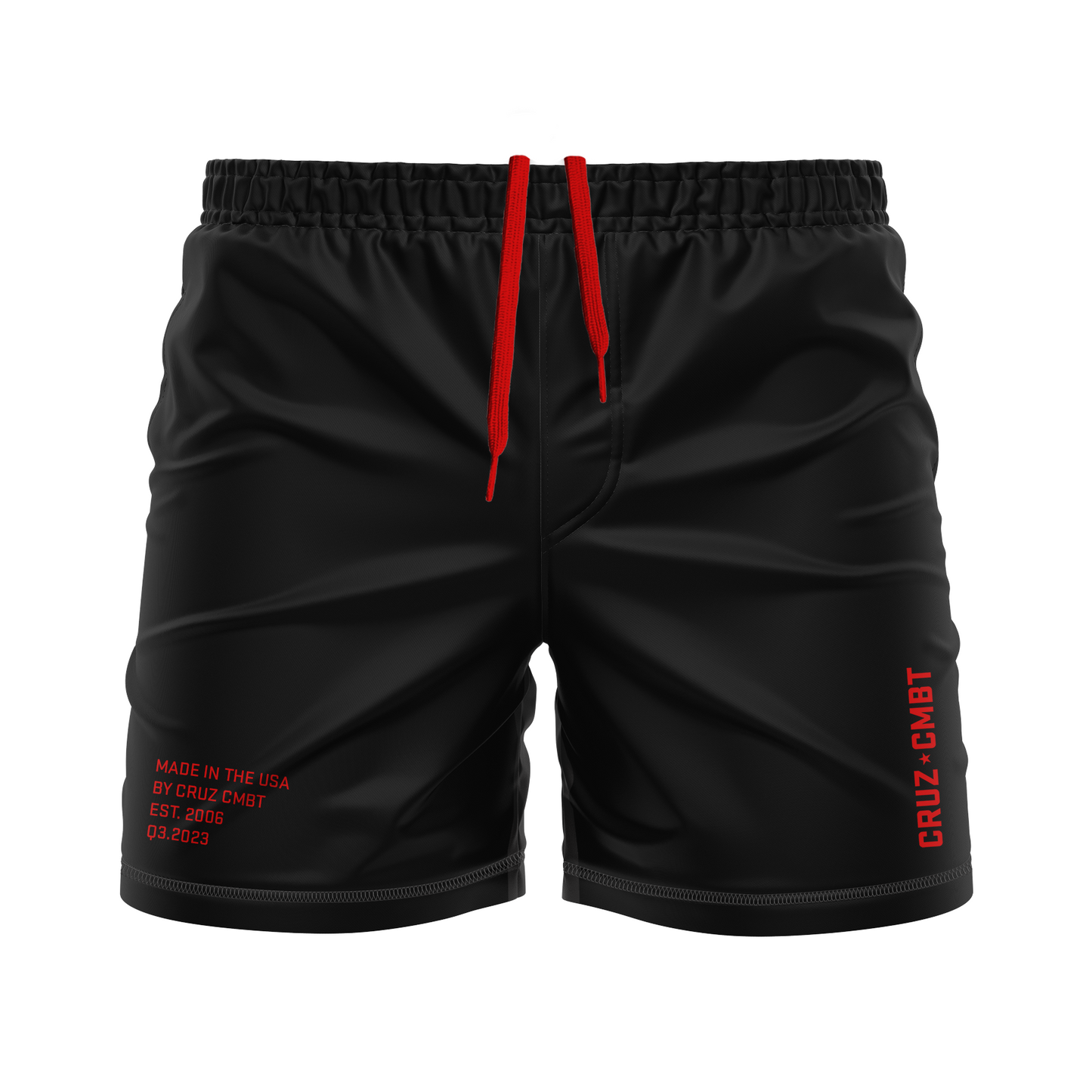 Base Collection men's FC shorts, black and red