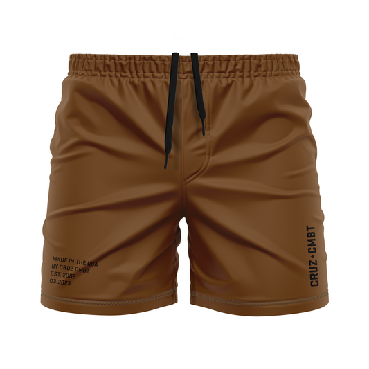 Base Collection men's FC shorts, brown and black