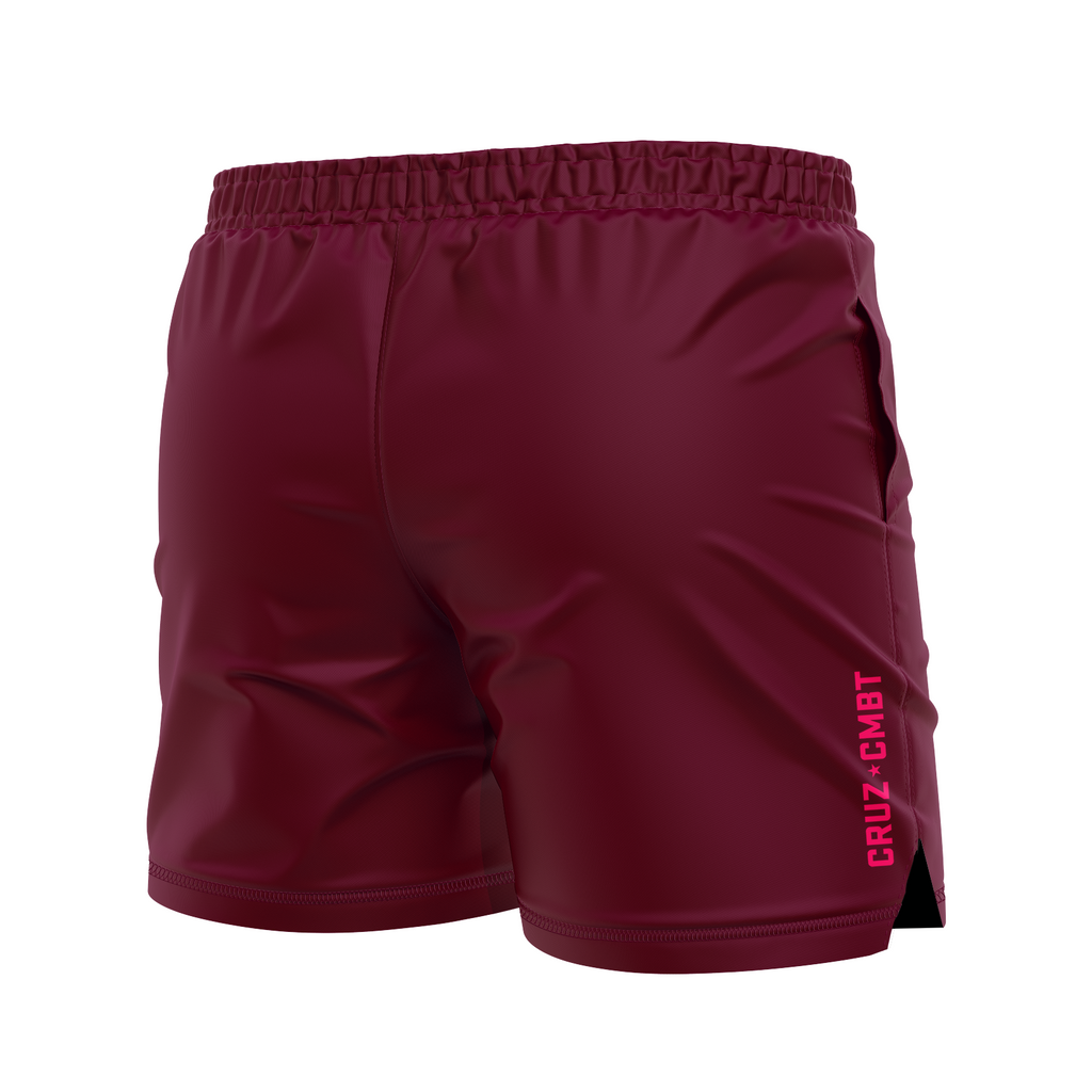Base Collection men's FC shorts, maroon/pink