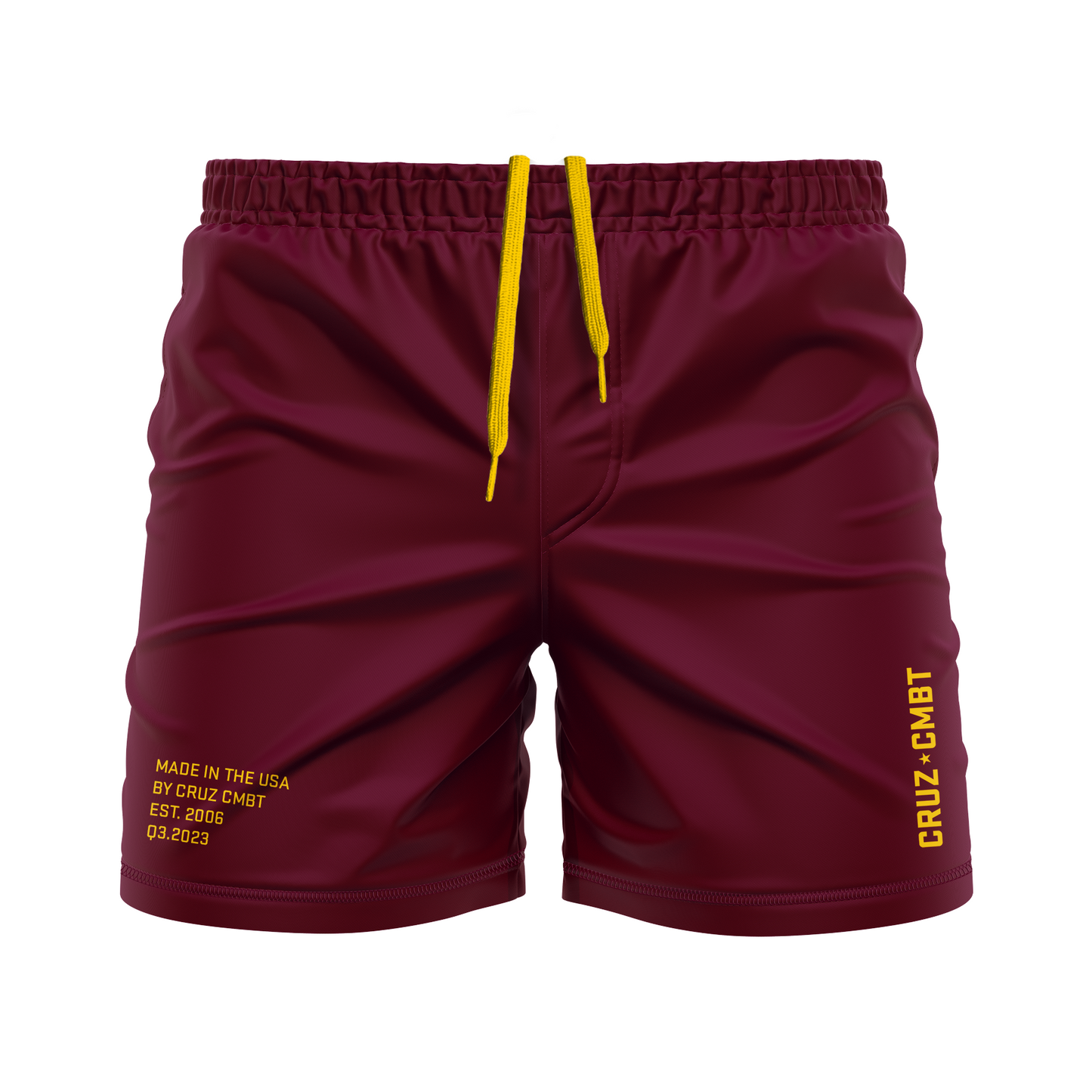 Base Collection men's FC shorts, maroon and athl. gold
