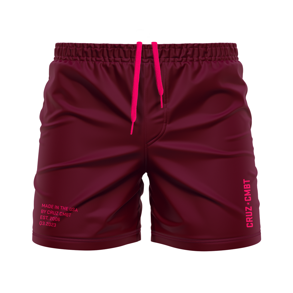 Base Collection men's FC shorts, maroon/pink