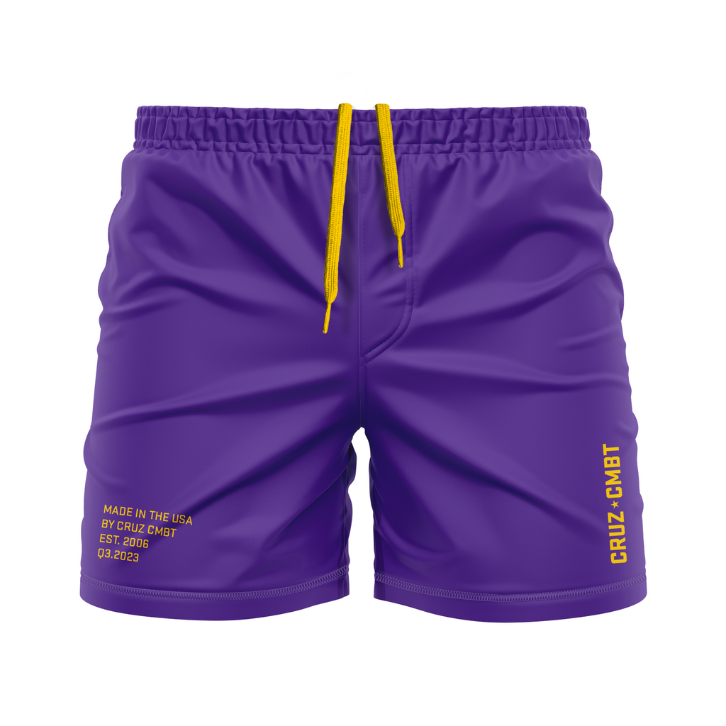 Base Collection men's FC shorts, purple/athl.gold
