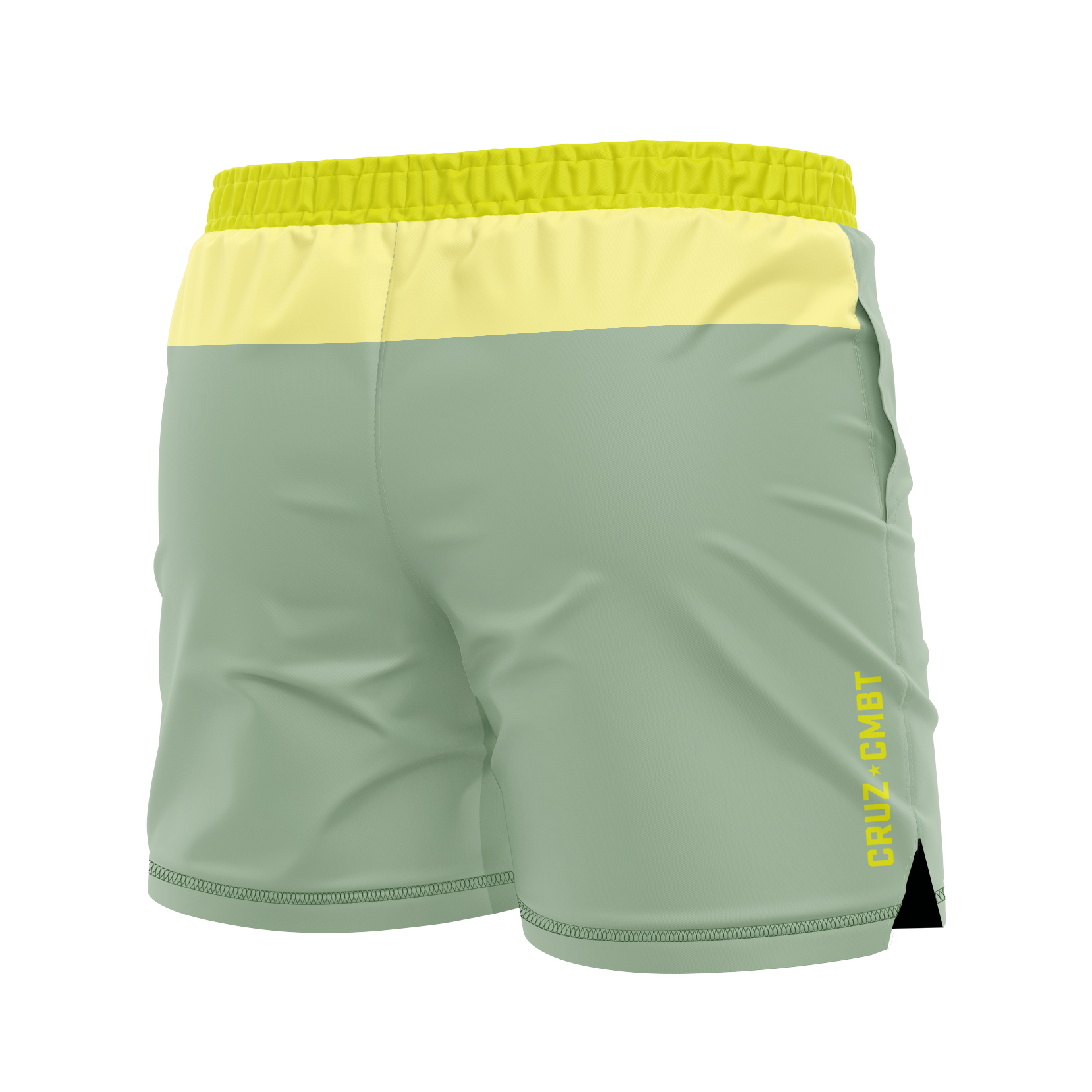 Base Collection men's FC shorts, sage/yellow/lime