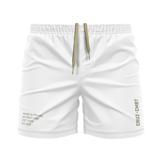 Base Collection men's FC shorts, white and gold
