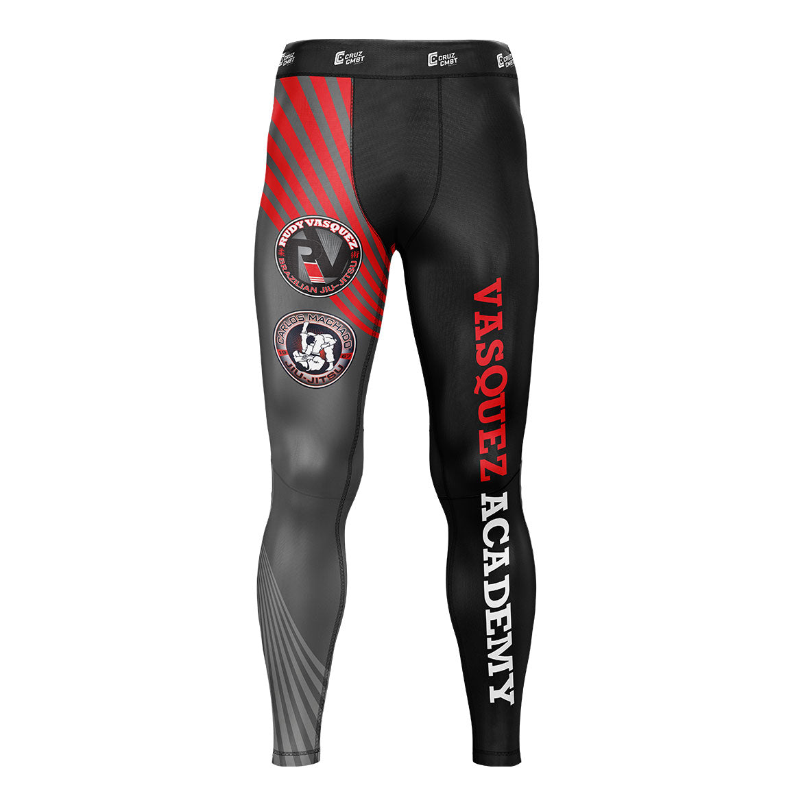 Vasquez Academy men's grappling tights Standard Issue, black