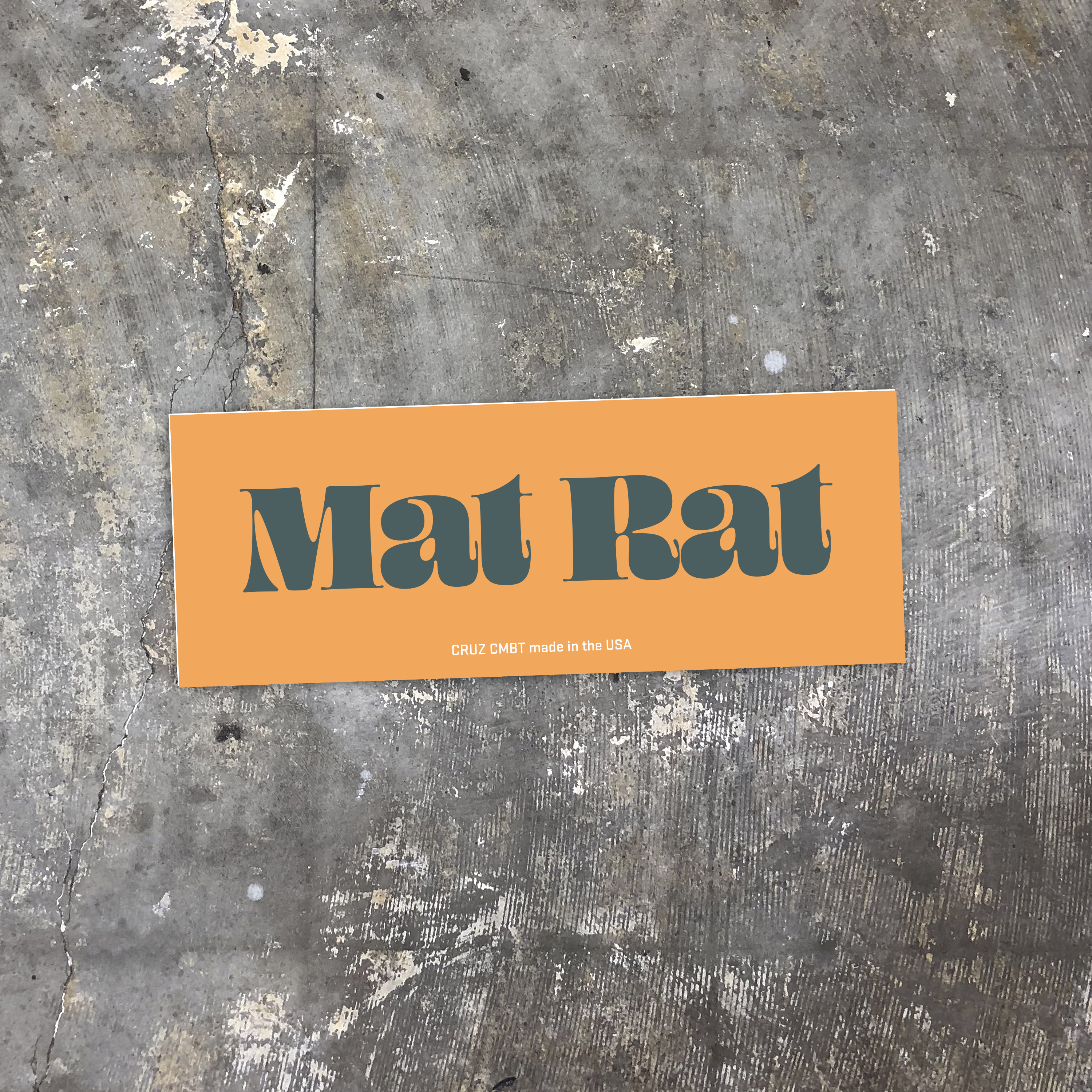 Mat Rat bumper sticker