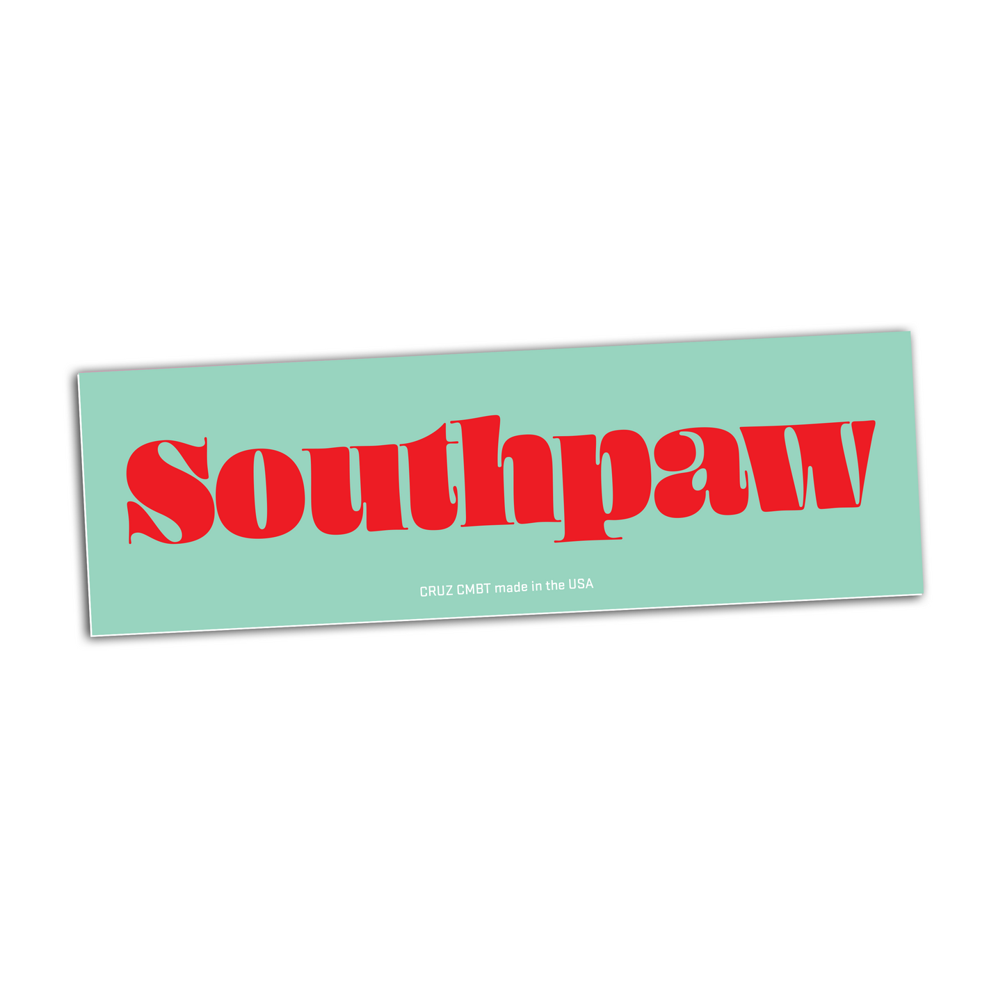 Southpaw bumper sticker