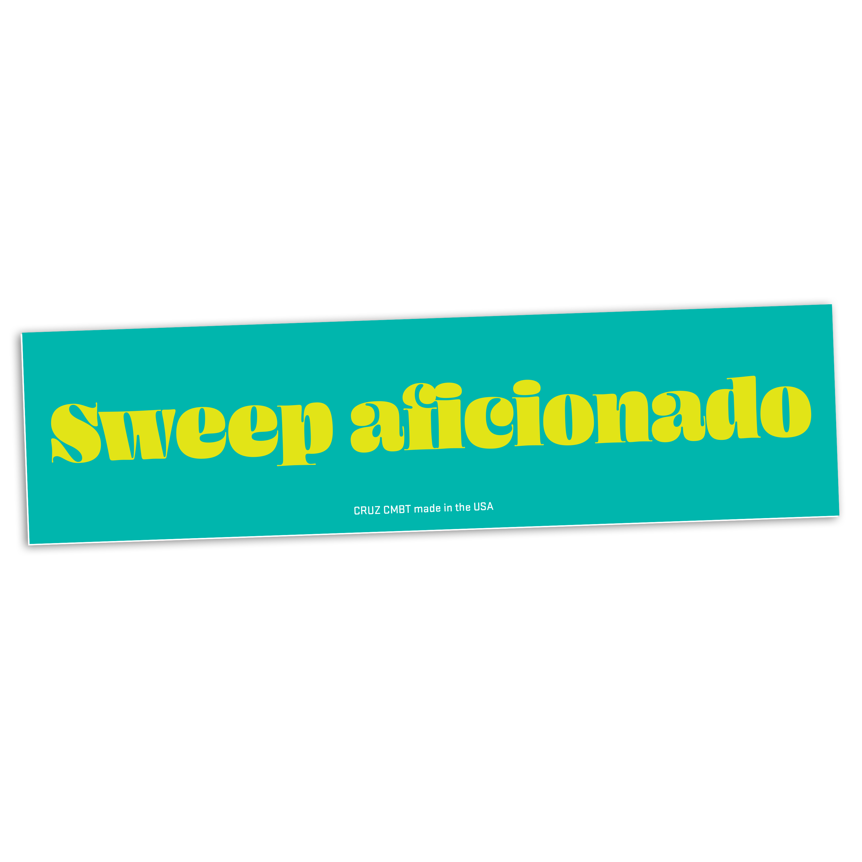 Sweep Aficionado bumper sticker
