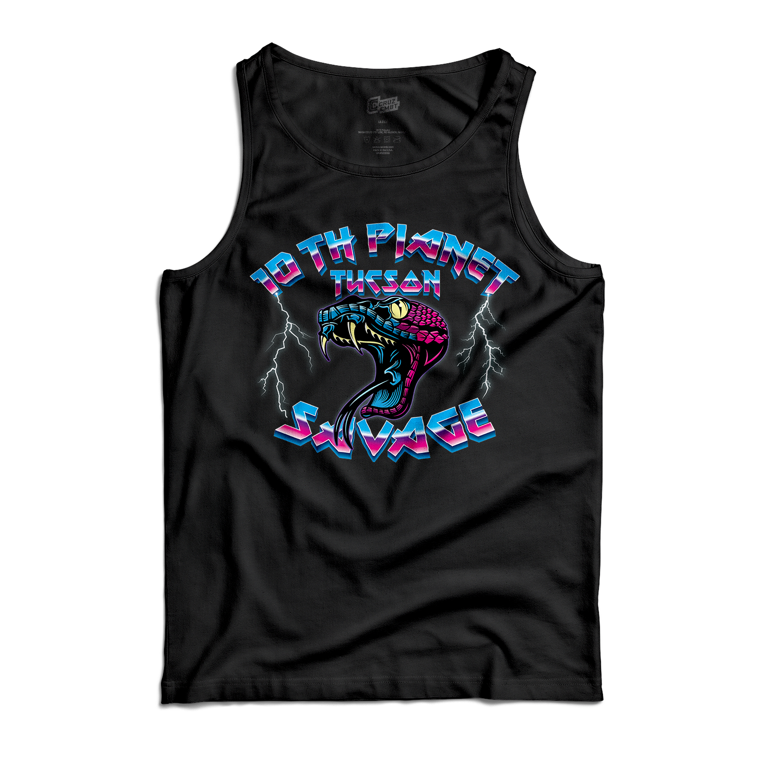10P Tucson tank top Savage, black