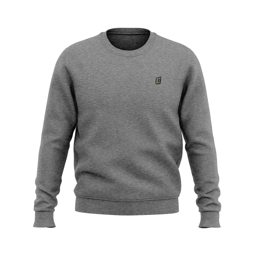 Double C's 50/50 crew sweatshirt, athl. grey