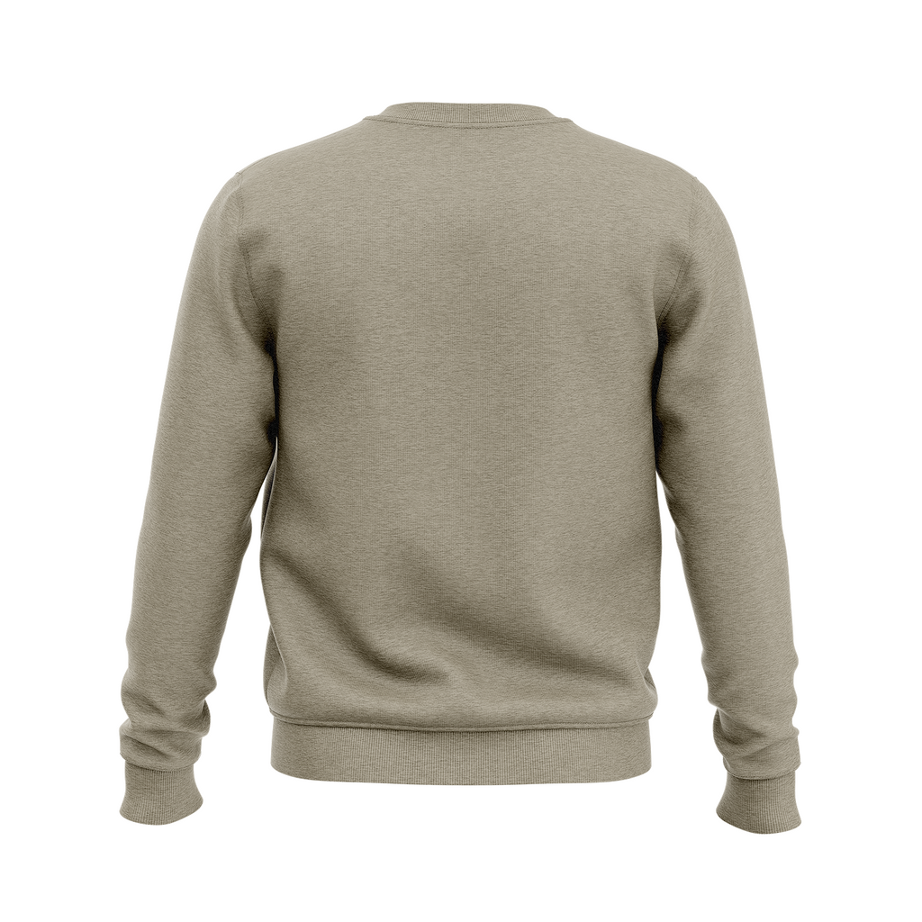 Double C's cotton crew sweatshirt, tan