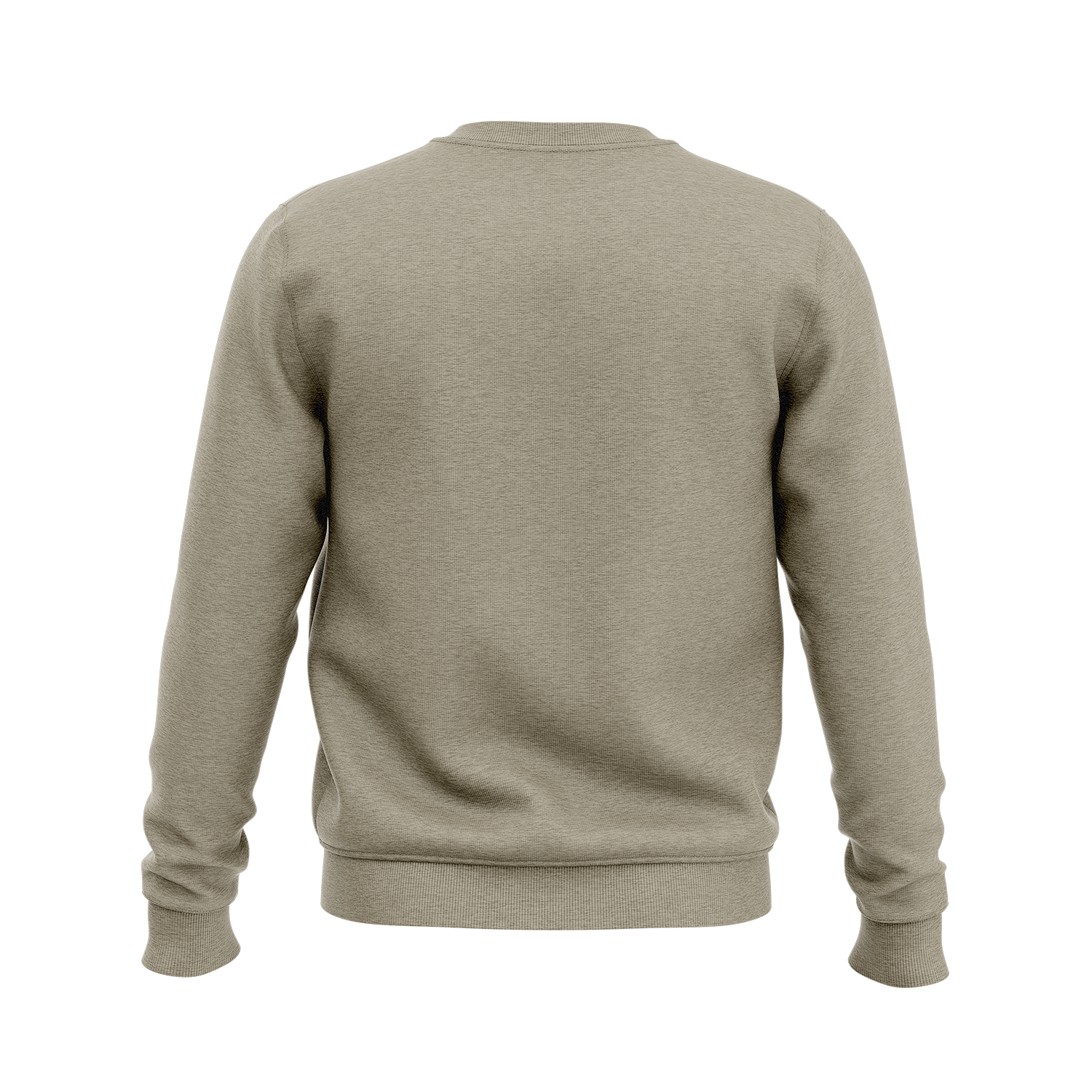 Double C's cotton crew sweatshirt, tan