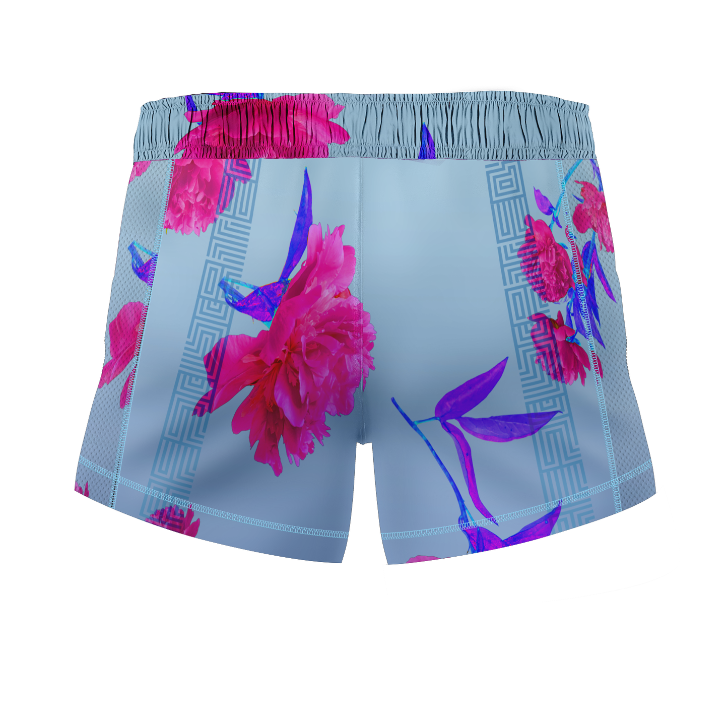 Unaffiliated Athletics muay thai shorts Summer Floral, light  blue
