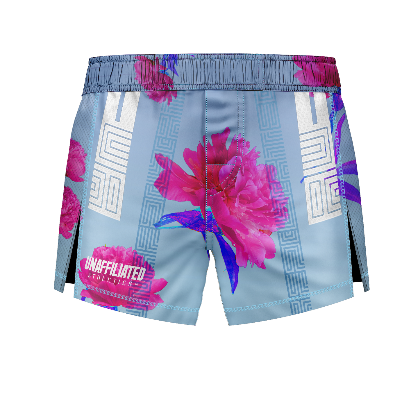 Unaffiliated Athletics muay thai shorts Summer Floral, light  blue
