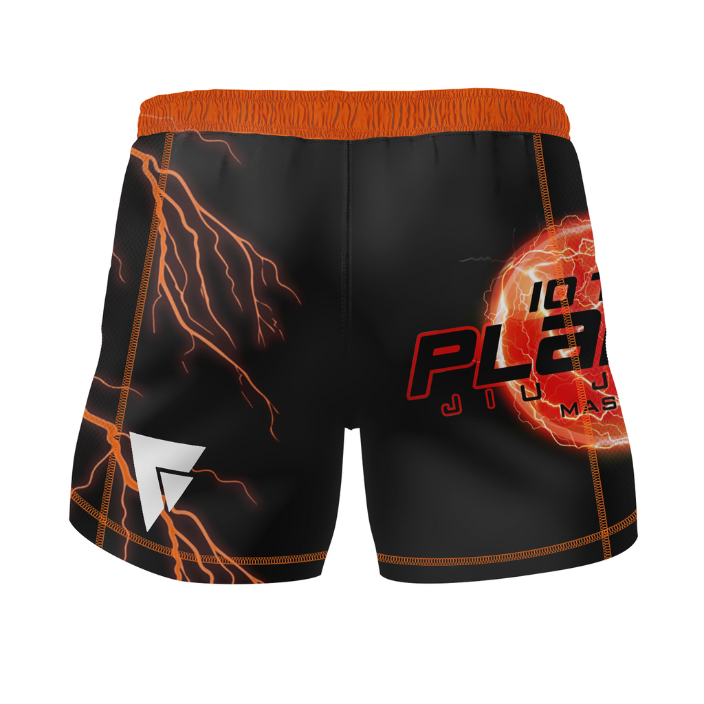 10P Masury men's fight shorts Standard Issue, black